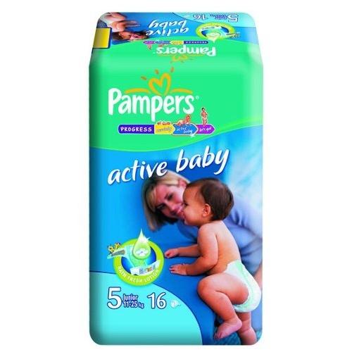 Подгузники "Pampers Active Baby" (Памперс Актив Бэби) Junior 11-25кг 16шт