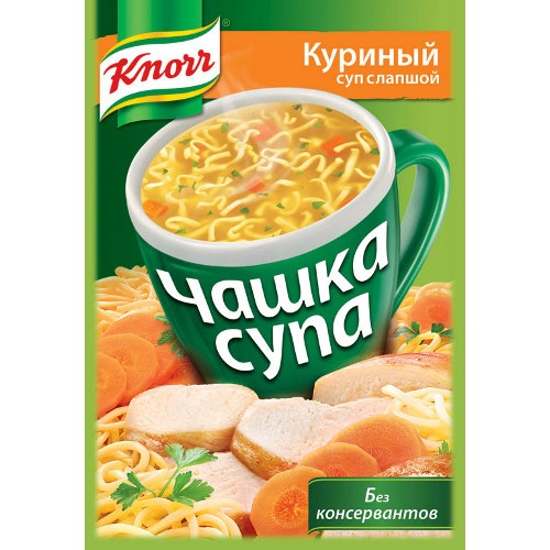 Чашка супа "Knorr" (Кнорр) Куриный с лапшой 16г