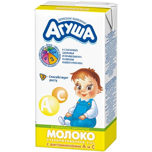 Молоко детское "Агуша" 3
