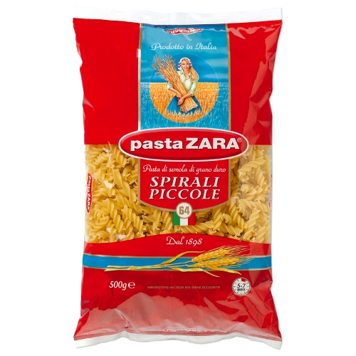 Макаронные изделия "Pasta Zara" (Паста Зара) №064 спирали мелкие 500г Италия
