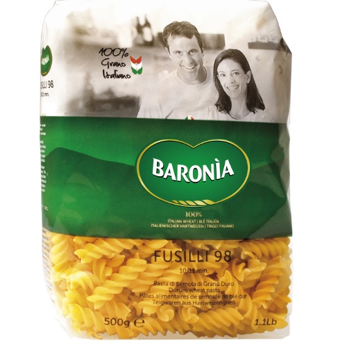 Макаронные изделия "Baronia" (Барония) №98 Fusilli спиральки 500г