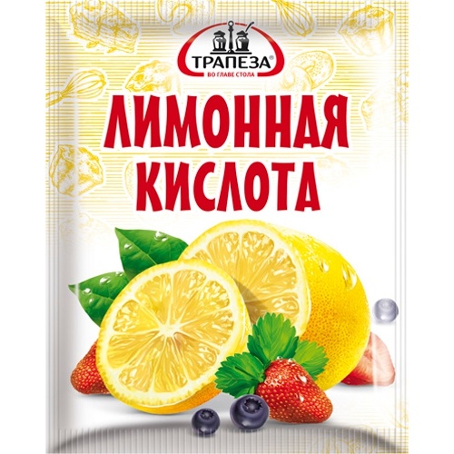 Кислота лимонная "Трапеза" 25г пакет