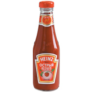 Кетчуп "Heinz" (Хайнц) острый 342г ст.бутылка
