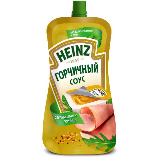 Соус "Heinz" (Хайнц) горчичный 230г дой-пак