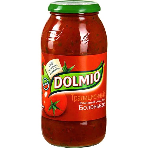 Соус "Dolmio" (Долмио) томатный традиционный для болоньезе 750г ст.банка