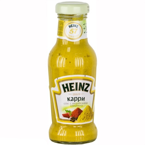 Соус "Heinz" (Хайнц) карри 270г ст.бут