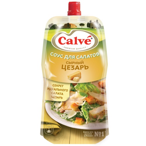 Соус "Calve" (Кальве) для салата Сырный Цезарь 230мл дой-пак