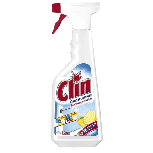 Средство для мытья окон и стекол "Clin" (Клин) лимон 500мл