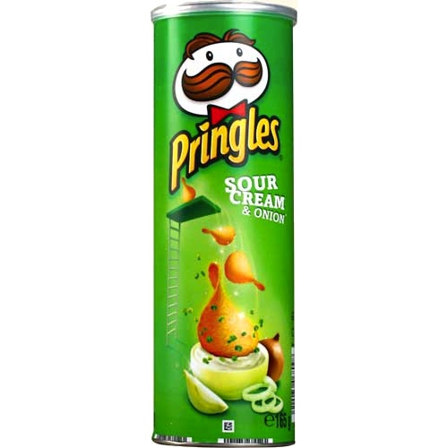 Чипсы "Pringles" (Принглс) сметана и лук 165г Бельгия