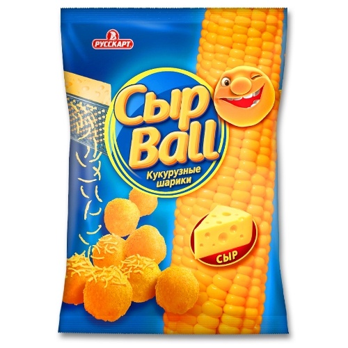 Сырные кукурузные шарики "Сыр Ball"45г