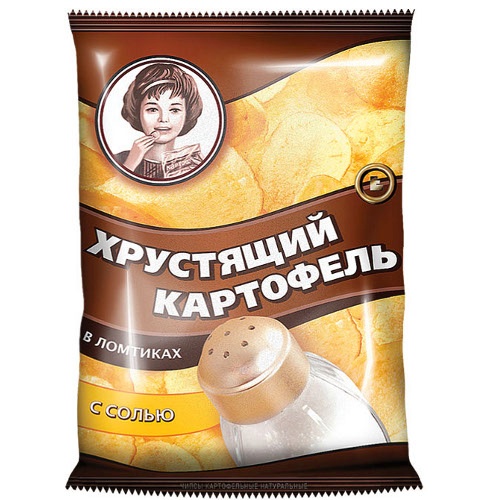 Чипсы "Хрустящий картофель" соль 70г