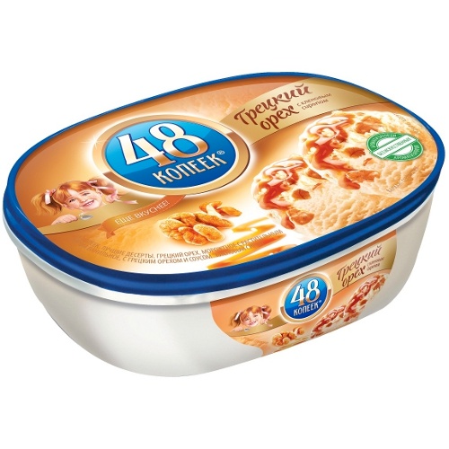 Мороженое "Nestle" (Нестле) 48-копеек грецкий орех 850мл