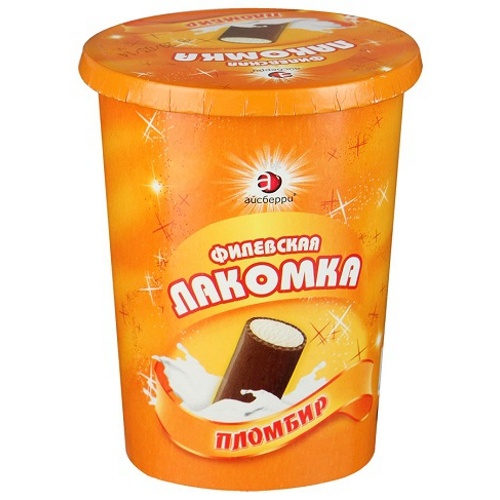Мороженое "Филевская Лакомка" пломбир со взбитой глазурью 250г Россия
