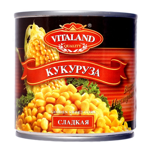 Кукуруза "Vitaland" (Виталанд) сладкая 425мл ж/б