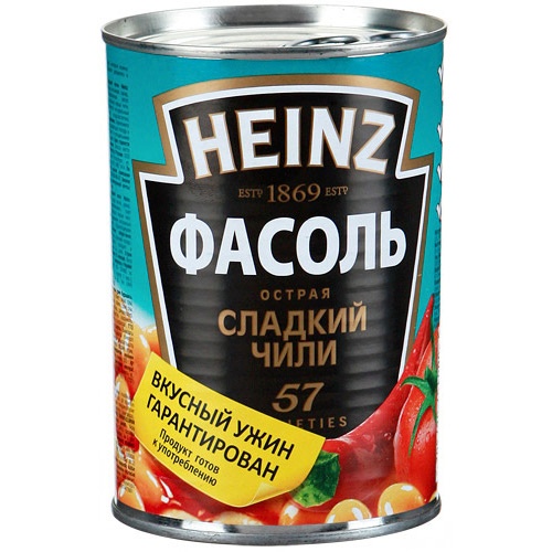 Фасоль "Heinz" (Хайнц) в соусе сладкого чили 390г ж/б