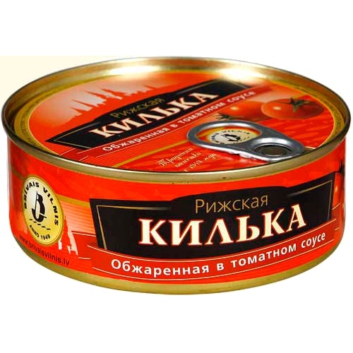 Килька Деликатесная обжаренная в томатном соусе Кенао 240г ж/б Латвия