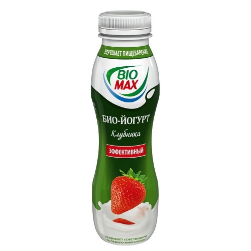 Йогурт питьевой "Bio-Max" (Био Макс) эффективный клубника 2