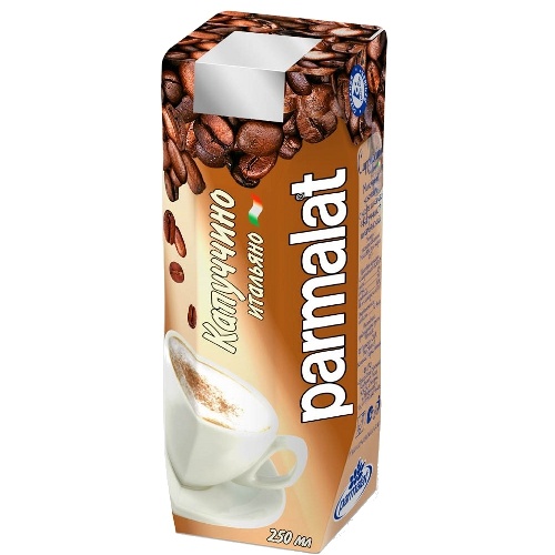 Коктейль молочный с кофе "Parmalat" (Пармалат) Капуччино 1