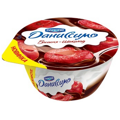Творожок "Даниссимо" двухслойный вишня-шоколад 5% 140г Danone