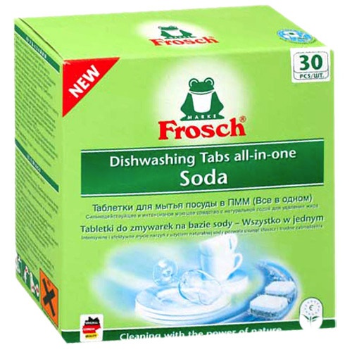 Таблетки для посудомоечных машин "Frosch" (Фрош) Все в Одном 30шт по 20г