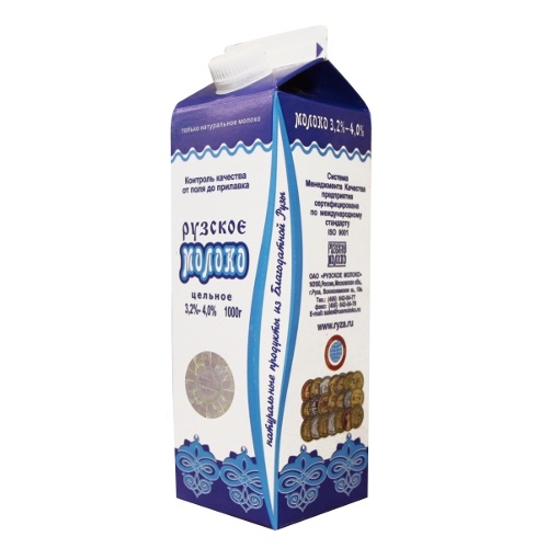 Молоко "Рузское" 3.2%-4% 1