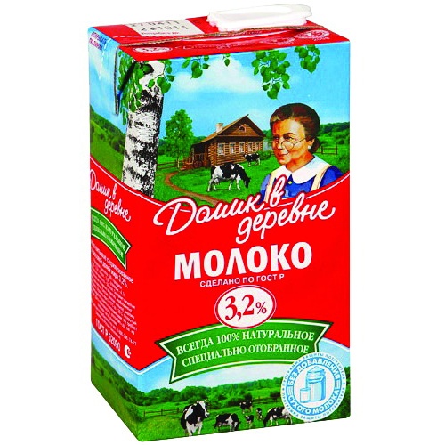 Молоко "Домик в деревне" 3