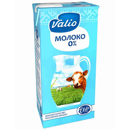 Молоко "Valio" (Валио) UHT 0% 1000г пакет