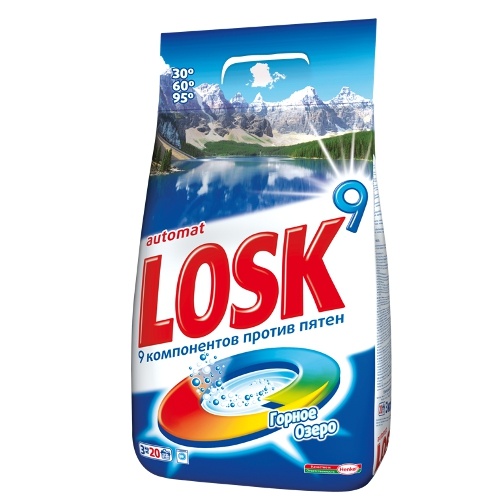 Стиральный порошок "Losk" (Лоск) автомат горное озеро 3