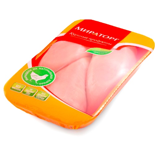 Филе цыпленка-бройлера без кожи охлажденное 750г Мираторг