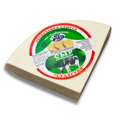 Сыр Сулугуни Тамбовский 45% (1/4 круга) 1кг Адыгея