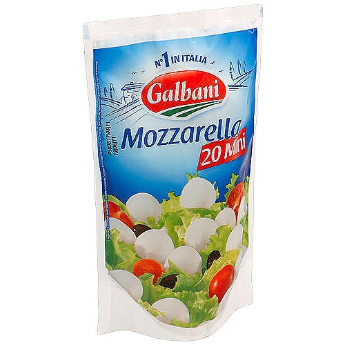 Сыр Моцарелла "Galbani" (Гальбани) 20 мини 38% 150г поли-пак