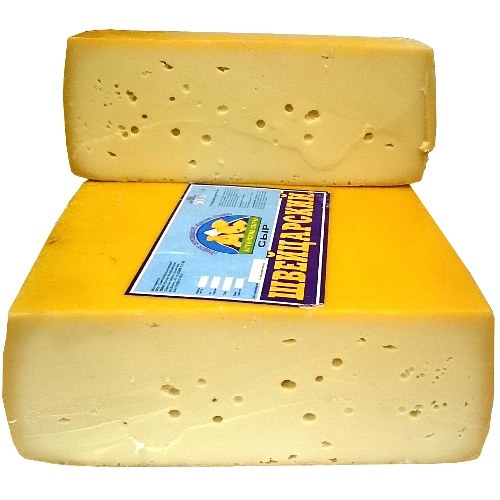 Сыр Швейцарский "Алтайские сыры" 50% 1кг блок