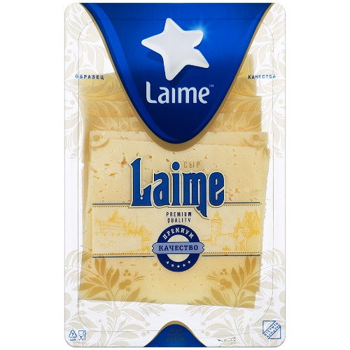 Сыр "Laime" (Лайме) Премиум полутвердый 50% 150г нарезка Россия