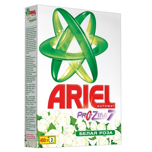 Стиральный порошок "Ariel" (Ариель) автомат белая роза 450г коробка