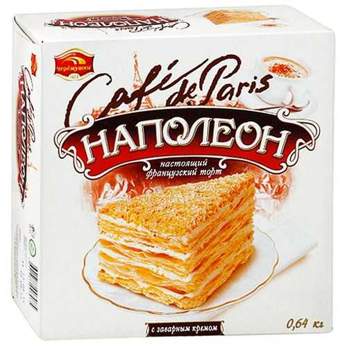 Торт Наполеон слоеный 640г Черемушки