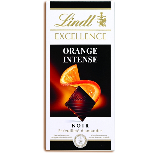 Шоколад "Lindt Excellence" (Линдт Экселланс) горький с кусочками апельсина 100г