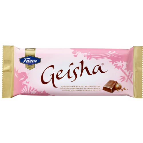 Шоколад "Fazer" (Фазер) Geisha (Гейша) молочный с ореховой начинкой 100г