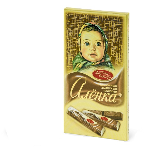 Шоколад "Аленка" молочный 100г порционный Красный Октябрь