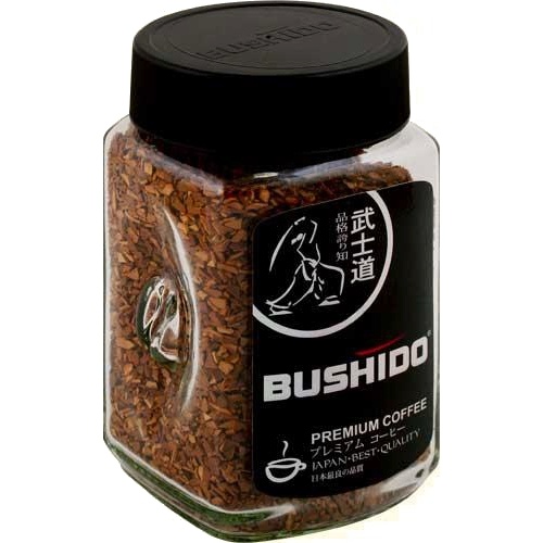 Кофе "Bushido" (Бушидо) Орижинал Блэк растворимый сублимированный 100% арабика ст/б 100г
