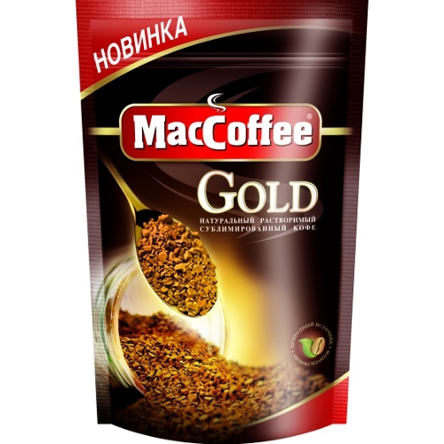 Кофе "MacCoffee" (МакКофе) Gold растворимый сублимированный 90г пакет