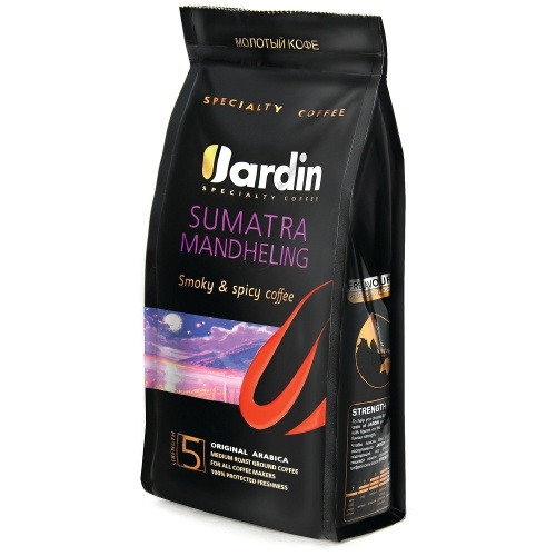 Кофе "Jardin" (Жардин) Суматра Мандхелин молотый жареный 250г пакет