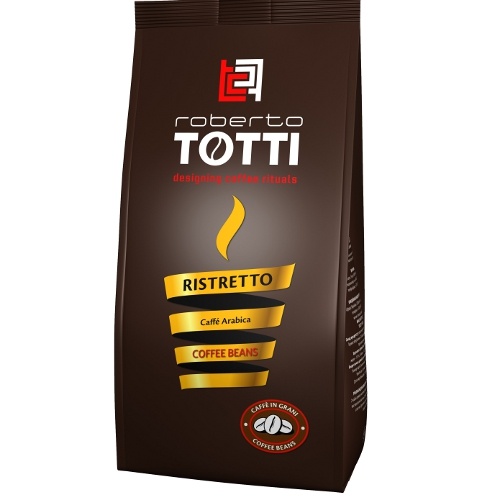 Кофе "Roberto Totti" (Роберто Тотти) Nobile Ristretto натуральный темной обжарки в зернах 250г пакет