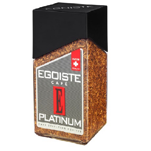 Кофе "Egoiste" (Эгоист) Platinum натуральный растворимый сублимированный 100г ст.банка