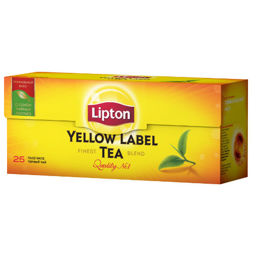 Чай "Lipton" (Липтон) Yellow Label Tea черный 25пак по 2г