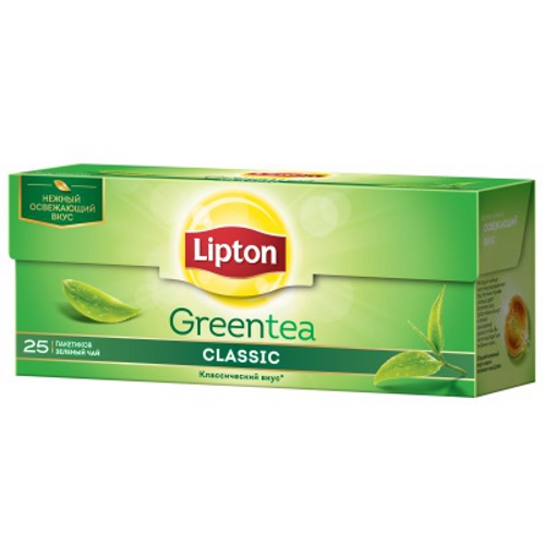 Чай "Lipton" (Липтон) Classic Green Tea зеленый 25пак х 2г (50г)