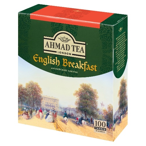 Чай "Ahmad Tea" (Ахмад Ти) English Breakfast Английский завтрак черный 100пак х 2г