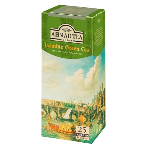 Чай "Ahmad Tea" (Ахмад Ти) Jasmine Green зеленый с жасмином 25пак х 2г