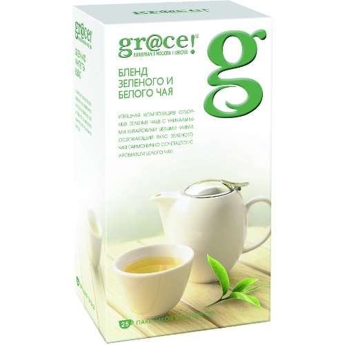 Чай "Grace" (Грэйс) Бленд зеленого и белого чая 25пак х 1