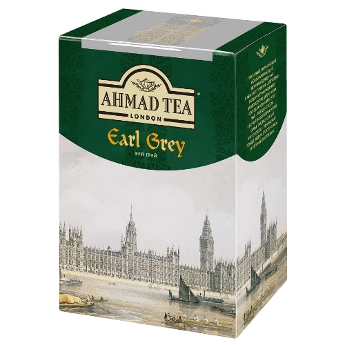 Чай "Ahmad Tea" (Ахмад Ти) Earl Grey Эрл Грей черный с бергамотом листовой 200г кар/упак