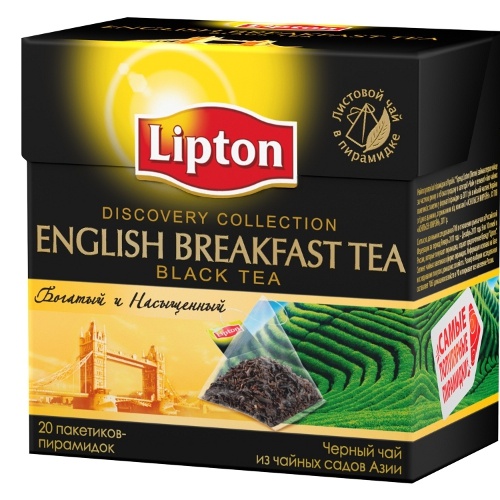 Чай "Lipton" (Липтон) English Breakfast Tea черный 20пирамидок